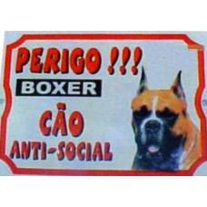 00830 - PLACA ANTI-SOCIAL BOXER(16,5X25)