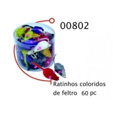 00802 - RATINHO COLORIDO DE FELTRO C/60 338