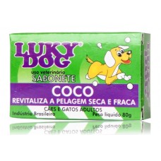 01045 - SABONETE LUKY DOG COCO 80 GRS