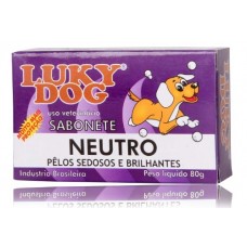 01051 - SABONETE LUKY DOG NEUTRO 80 GRS