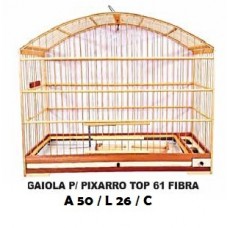00745 - GAIOLA PIXARRO TOP 61 CM FIBRA
