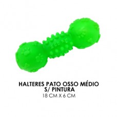03445 - HALTERES PATO OSSO MEDIO S/ PINTURA