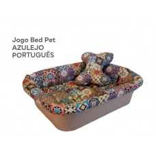03654 - JOGO BED PET AZULEJO PORTUGUES