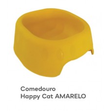 03649 - COMEDOURO HAPPY CAT - AMARELO