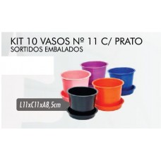 04000 - KIT VASO/PRATO C/ 10 PCS N  11