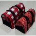 JOGO BOLSA TRANSPORTE PET C/TELA C/2 PC