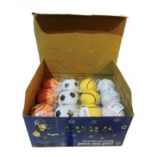 00672 - DOG BALL BORRACHA LUNA (DISPLAY 24 PCS)